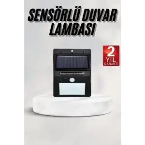AsilTech Bahçe Aydınlatması Güneş Enerjili Led Işık Lamba Sensörlü Dekoratif