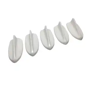AsilTech Balık Sırtı Mini Süs Anten Beyaz 5li
