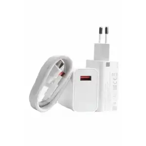 AsilTech Beyaz Ultra Plus Hızlı Şarj Seti Şarj Adaptörü ve Kablosu 67W