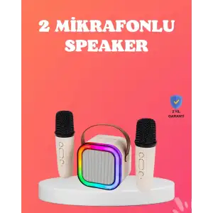 AsilTech Bluetooth 5.0 Destekli Kablosuz Karaoke Hoparlör