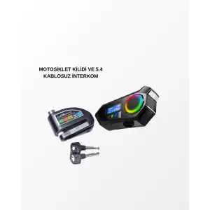 AsilTech BLUETOOTH 5.4 KABLOSUZ İNTERKOM+ MOTOR DİSK KİLİDİ