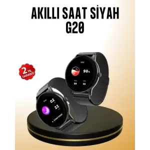 AsilTech Bluetooth Akıllı Saat G20 Mini – Adım Sayar, Kalori Ölçer, Kalp Atışı Takibi