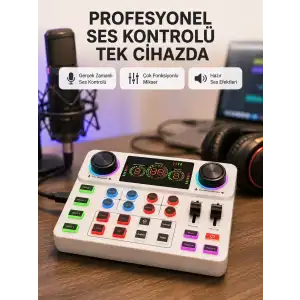 AsilTech Bluetooth Bağlantılı Karaoke ve Yayın Ses Kontrol Ünitesi