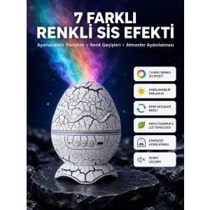 AsilTech Bluetooth Hoparlör Özellikli 7 Renkli Gece Aydınlatması