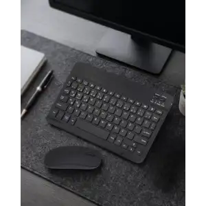 AsilTech Bluetooth Klavye Mouse Seti Taşınabilir Wireless Bilgisayar Aksesuarı