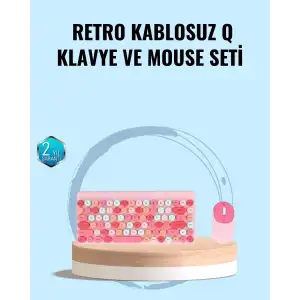 AsilTech Bluetooth Klavye ve Mouse Kombinasyonu – USB Alıcılı, Kompakt, Uzun Ömürlü