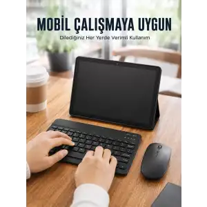 AsilTech Bluetooth Klavyeli Android Tablet Seti SIM Kart Destekli Kablosuz Mouse ve Mobil Çalışma Deneyimi