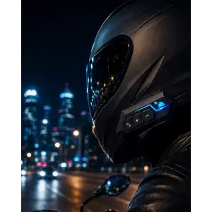 AsilTech Bluetooth Motosiklet Kask Kulaklığı Mikrofonlu Kablosuz Sürüş Intercomu