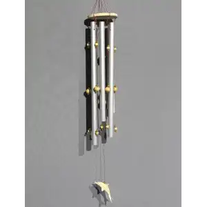 AsilTech Boncuklu Metal Rüzgar Çanı Model 1