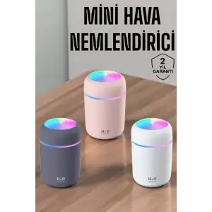 AsilTech Buharlı Hava Nemlendirici Aromaterapi Renk Değiştirilebilir