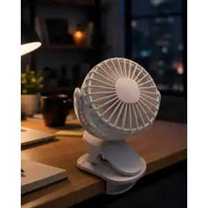 AsilTech Çalışma Masası ve Yatak Başlığı İçin Klipsli Mini Fan