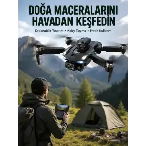 AsilTech Canlı Görüntü Aktarımlı Çift Kameralı Uzaktan Kumandalı Drone