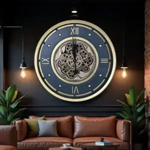 AsilTech Çarklı Duvar Saati 60 cm