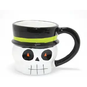 AsilTech Centilmen İskelet 3D Kabartmalı Kupa Bardak