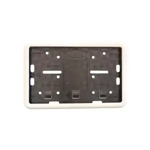 AsilTech Çerçeveli Motor Plakalık Plaka Altlığı Beyaz 17x26 cm
