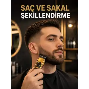 AsilTech Çift Kademeli Güç Modlu Kablosuz Kişisel Bakım Seti