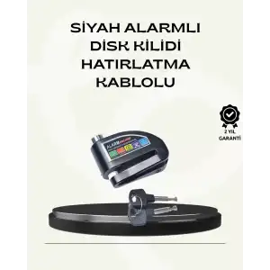 AsilTech Çift Modlu 110dB Alarmlı Disk Kilidi Suya Dayanıklı