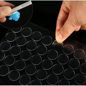 AsilTech Çift Taraflı Yuvarlak Montaj Macunu 42 Adet