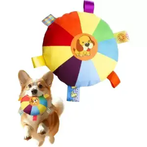 AsilTech Çıngıraklı Peluş Frizbi Evcil Hayvan Oyuncağı