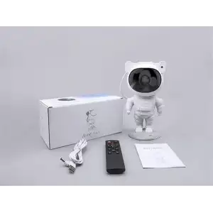 AsilTech Çocuklara Özel Projeksiyon Astronot Lamba Speaker Sevimli