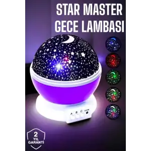 AsilTech Çocuklara Özel Yıldızlı Gece Lambası