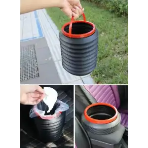 AsilTech Çok Amaçlı Katlanabilir Araç İçi Kova