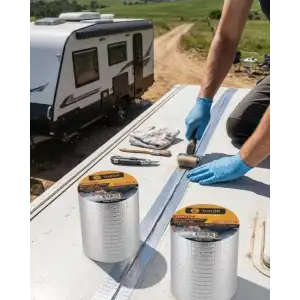 AsilTech Çok Amaçlı Sızdırmaz Bant Boru Çatı Gider Tamir Bandı 2 MT