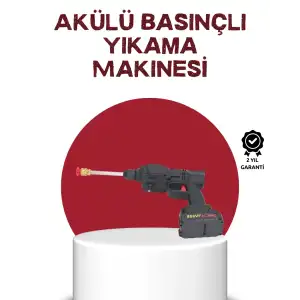 AsilTech Çok Fonksiyonlu Şarjlı Basınçlı Yıkama Tabancası Ev Araç Bahçe