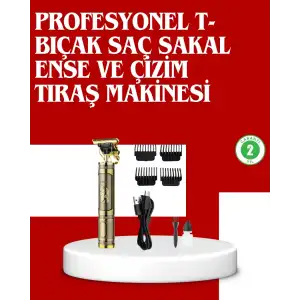 AsilTech Daling Profesyonel Tıraş Makinesi Islak ve Kuru Kullanım