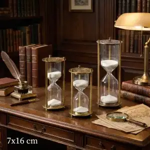 AsilTech Dekoratif Cam Kum Saati 7x16 cm