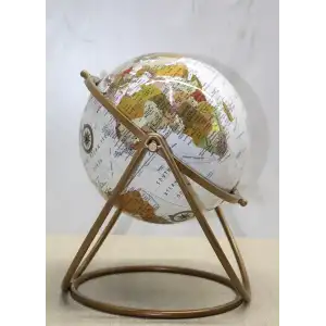 AsilTech Dekoratif Metal Standlı Dünya Küre - Model 4