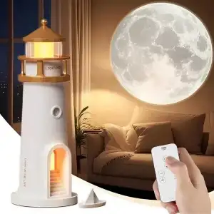 AsilTech Deniz Feneri Projektör Gece Lambası