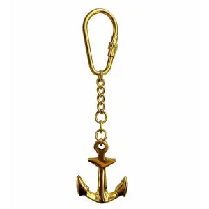 AsilTech Denizci Temalı Pirinç Çapa Anahtarlık