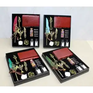 AsilTech Deri Defterli Divit Hokka Ve Mühür Seti Model 1