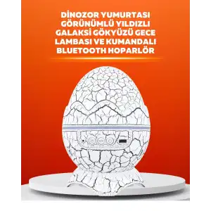 AsilTech Dinozor Yumurtası Tasarımlı Projektörlü Gece Lambası