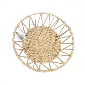 AsilTech Doğal Örgü Yuvarlak Sepet