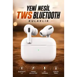 AsilTech Dokunmatik Kontrollü Kablosuz Kulaklık iOS ve Android Uyumlu