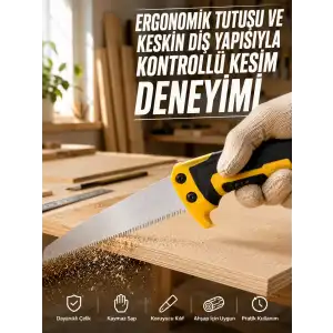 AsilTech Düz Bıçaklı Budama Testeresi Kılıflı Güvenli Tasarım