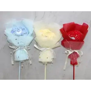 AsilTech El Örgüsü Tekli Çiçek Buketi