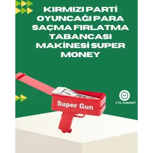 AsilTech Elektrikli Money Gun Oyuncak Parti Tabancası