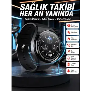 AsilTech En Çok Tercih Edilen Akıllı Saat Amoled Ekran Nabız Sensörü GPS Uyumlu Adımsayar