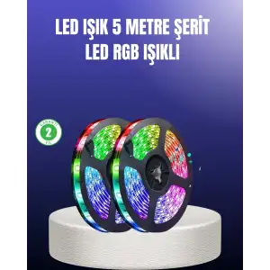 AsilTech Enerji Tasarruflu RGB Şerit LED 5 Metre