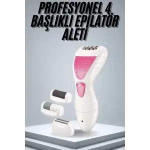 AsilTech Epilatör Cihazı Epilasyon Aleti Çoklu Başlık Seçeneği Ayak Törpüsü