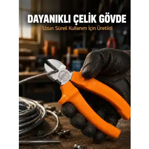 AsilTech Ergonomik Saplı Hassas Kesim Sunan Dövme Çelik Yan Keski
