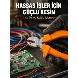 AsilTech Ergonomik Saplı Hassas Kesim Sunan Dövme Çelik Yan Keski