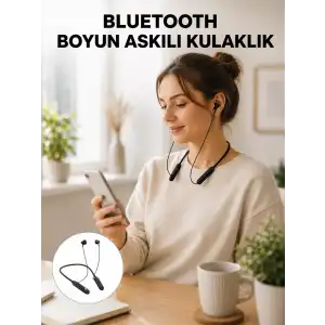 AsilTech Ergonomik Tasarımlı Bluetooth Kulaklık – Gürültü Azaltmalı, Manyetik Yeni Nesil
