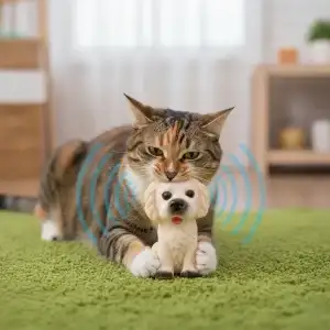 AsilTech Evcil Hayvan Sesli Köpek Şeklinde Plastik Oyuncak