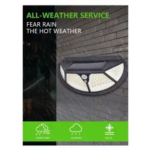 AsilTech Fonksiyonel Sensörlü 102 Ledli Solar Bahçe Lambası