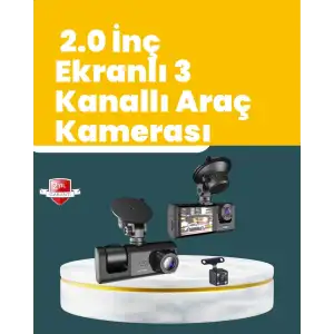 AsilTech Full HD Çift Yönlü Araç Kamerası  Hareket Algılama  Döngüsel Kayıt