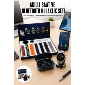 AsilTech Gamer Oyuncu Seti Bluetooth Kulaklık Ucuz Kaliteli Yeni Nesil Akıllı Saat